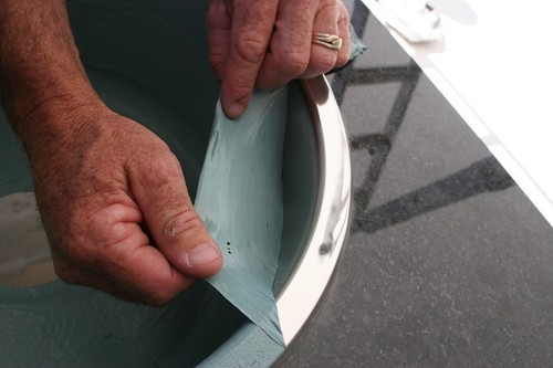 Sprayed, rolled or painted on, the coatings can be simply peeled off after use. © Jeni Bone
